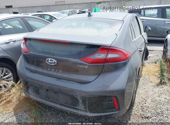 KMHC75LCXHU057348 2017 HYUNDAI IONIQ HYBRID Gray 