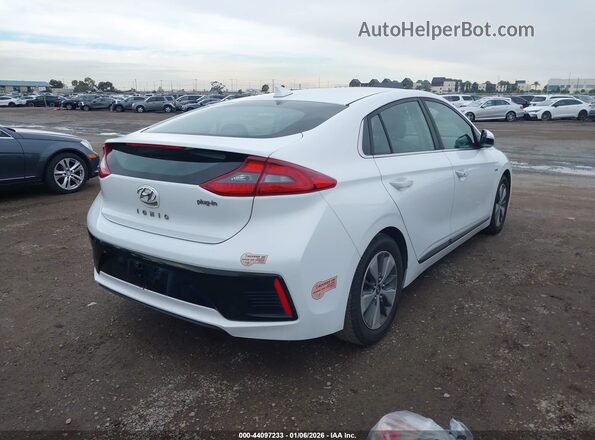 KMHC75LD1KU162800 2019 HYUNDAI IONIQ PLUG-IN HYBRID Белый Задняя правая четверть