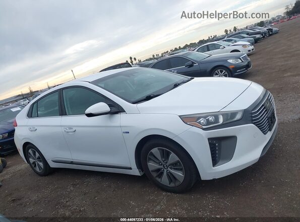KMHC75LD1KU162800 2019 HYUNDAI IONIQ PLUG-IN HYBRID Белый Вид задней части салона