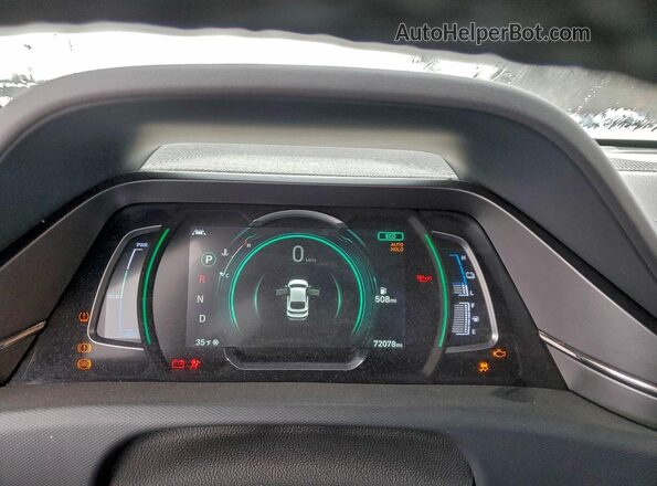 KMHC75LD4MU246550 2021 HYUNDAI IONIQ White Widok zestawu wskaźników