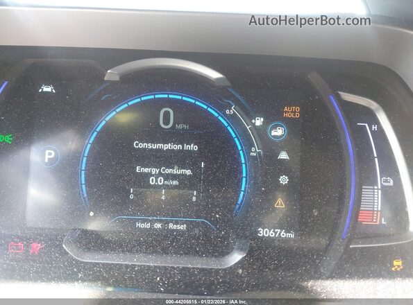 KMHC75LJ4LU074122 2020 HYUNDAI IONIQ ELECTRIC Black Вид задніх сидінь