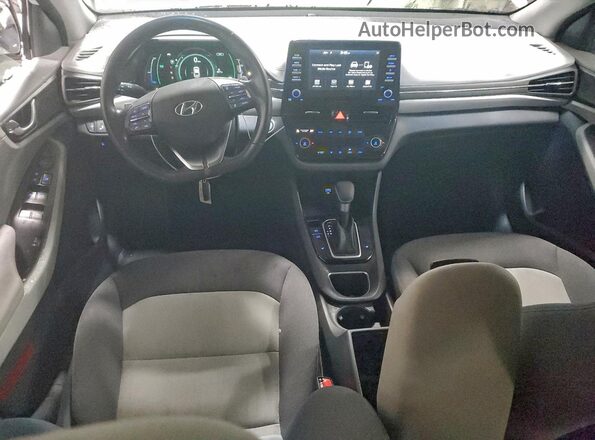 KMHC85LC2LU214490 2020 HYUNDAI IONIQ White წინა პანელის ხედი