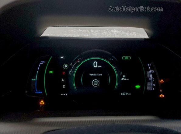 KMHC85LC2LU214490 2020 HYUNDAI IONIQ White ხელსაწყოთა პანელის ხედი