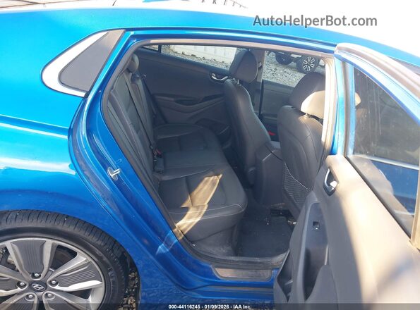 KMHC85LC3HU029713 2017 HYUNDAI IONIQ HYBRID Blue VIN კოდის სტიკერის ხედი