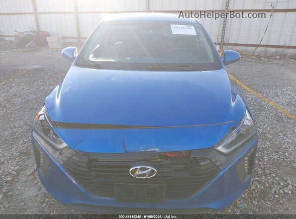 KMHC85LC3HU029713 2017 HYUNDAI IONIQ HYBRID Blue ხელსაწყოთა პანელის ხედი