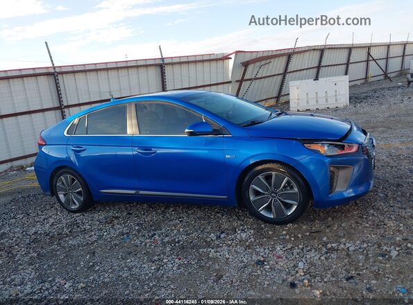 KMHC85LC3HU029713 2017 HYUNDAI IONIQ HYBRID Blue უკანა სალონის ხედი