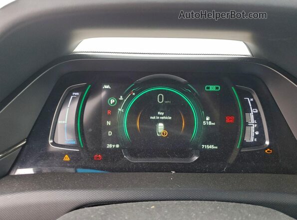 KMHC85LC3LU242511 2020 HYUNDAI IONIQ Красный Вид щитка приборов