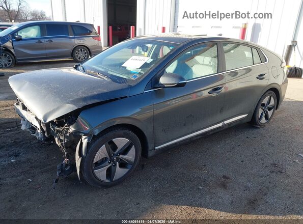 KMHC85LC3NU273664 2022 HYUNDAI IONIQ HYBRID Gray Vista tres cuartos delantera izquierda