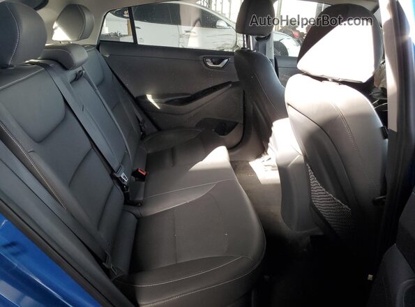 KMHC85LC9JU063693 2018 HYUNDAI IONIQ Blue Widok tylnych siedzeń