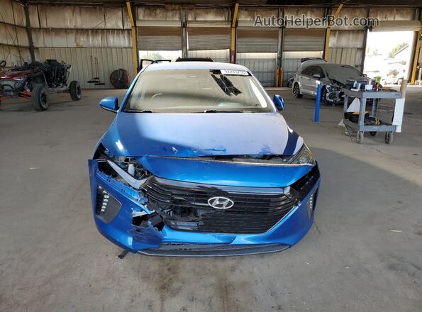 KMHC85LC9JU063693 2018 HYUNDAI IONIQ Blue Widok z przodu