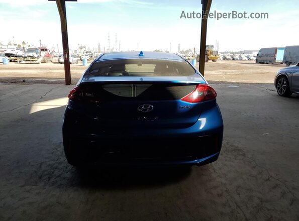 KMHC85LC9JU063693 2018 HYUNDAI IONIQ Blue Widok z tyłu