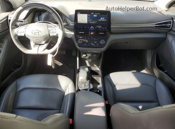 KMHC85LJ1MU077073 2021 HYUNDAI IONIQ White Widok deski rozdzielczej