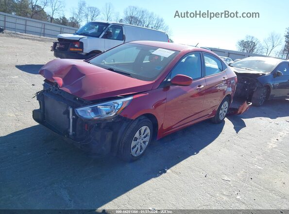 KMHCT4AE1HU365017 2017 HYUNDAI ACCENT Красный Передняя левая четверть