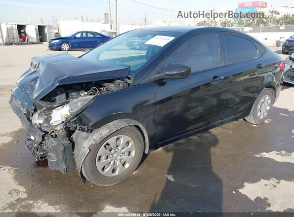 KMHCT4AE1HU374638 2017 HYUNDAI ACCENT Black Front left