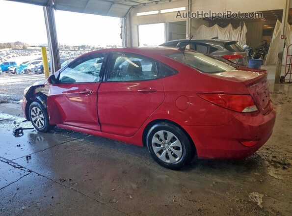 KMHCT4AE2GU085153 2016 HYUNDAI ACCENT Red უკანა მარცხენა