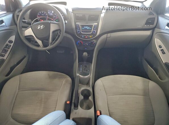 KMHCT4AE2GU085153 2016 HYUNDAI ACCENT Red წინა პანელის ხედი