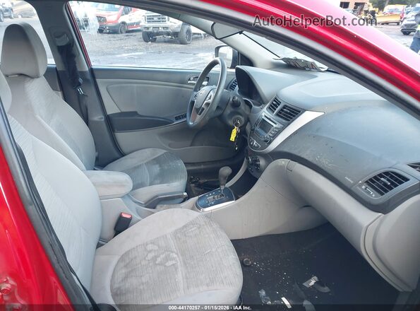 KMHCT4AE3HU300217 2017 HYUNDAI ACCENT Red Вид салону спереду