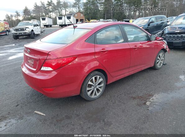 KMHCT4AE3HU300217 2017 HYUNDAI ACCENT Red Задня права чверть