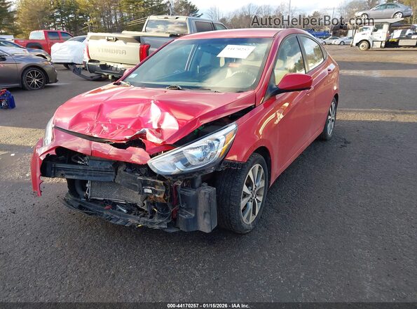 KMHCT4AE3HU300217 2017 HYUNDAI ACCENT Red Передня ліва чверть