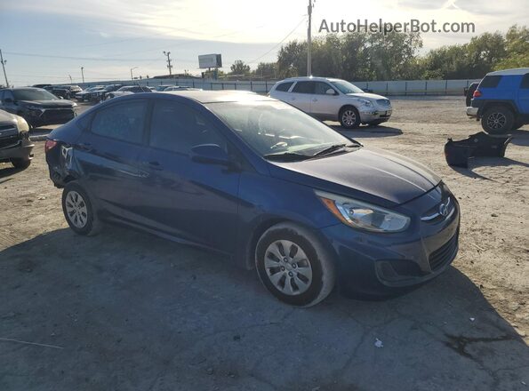 KMHCT4AE5GU107565 2016 HYUNDAI ACCENT Blue Передня права чверть