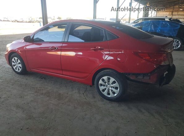 KMHCT4AE9GU085702 2016 HYUNDAI ACCENT Красный Задняя левая четверть