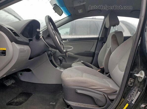 KMHCT4AEXGU071579 2016 HYUNDAI ACCENT Black Widok wnętrza z przodu