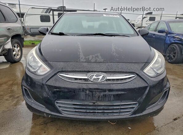 KMHCT4AEXGU071579 2016 HYUNDAI ACCENT Black Widok z przodu