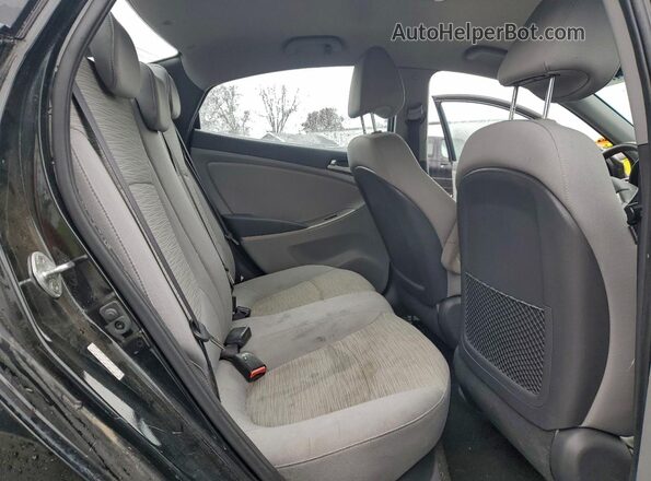 KMHCT4AEXGU071579 2016 HYUNDAI ACCENT Black Widok tylnych siedzeń