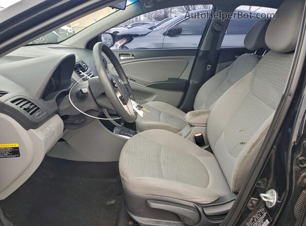 KMHCT4AEXGU975075 2016 HYUNDAI ACCENT Black Սալոնի դիմացի տեսք