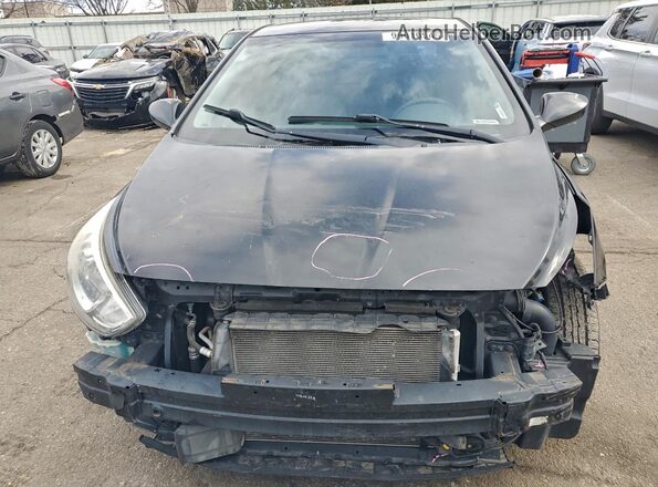 KMHCT4AEXGU975075 2016 HYUNDAI ACCENT Black Դիմացի տեսք