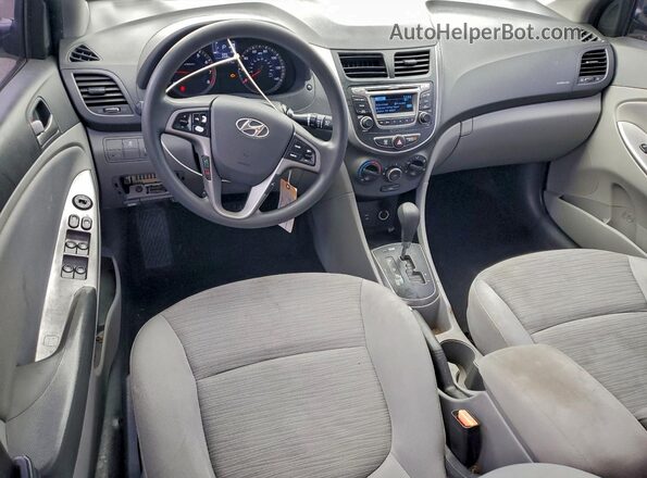 KMHCT4AEXGU975075 2016 HYUNDAI ACCENT Black Առջևի վահանակի տեսք