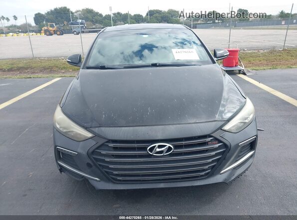 KMHD04LB8JU512777 2018 HYUNDAI ELANTRA Black Vista del cuadro de instrumentos
