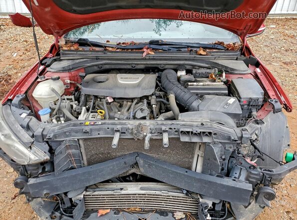KMHD04LB9JU456302 2018 HYUNDAI ELANTRA Красный Вид задней части салона