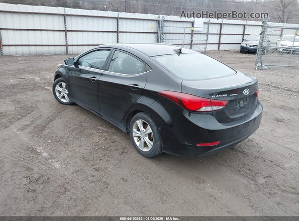 KMHDH4AE0GU601693 2016 HYUNDAI ELANTRA Black Trasero izquierdo