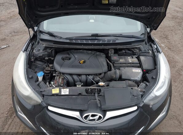 KMHDH4AE0GU601693 2016 HYUNDAI ELANTRA Black Vista trasera