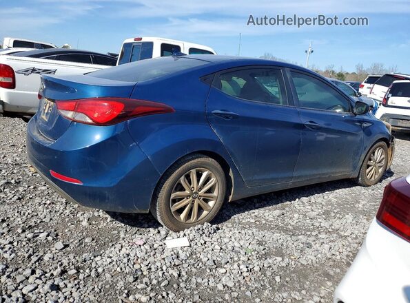 KMHDH4AE2GU501773 2016 HYUNDAI ELANTRA Blue უკანა მარჯვენა