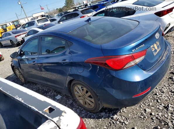 KMHDH4AE2GU501773 2016 HYUNDAI ELANTRA Blue უკანა მარცხენა