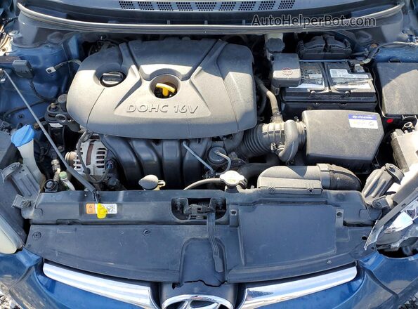 KMHDH4AE2GU501773 2016 HYUNDAI ELANTRA Blue უკანა სალონის ხედი