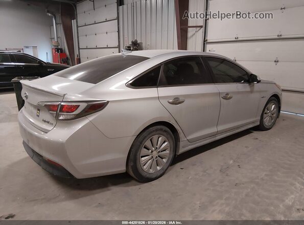 KMHE24L10GA010796 2016 HYUNDAI SONATA HYBRID Silver Tył prawy