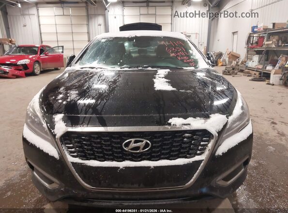 KMHE24L14HA050283 2017 HYUNDAI SONATA HYBRID Black Front view