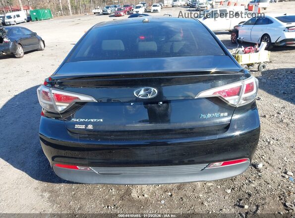 KMHE24L17GA018586 2016 HYUNDAI SONATA HYBRID Black 