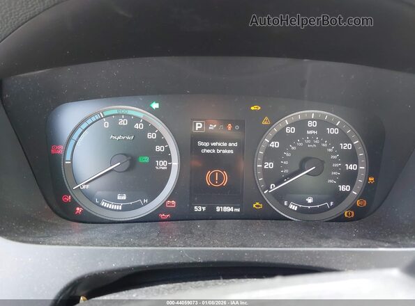 KMHE24L1XHA044231 2017 HYUNDAI SONATA HYBRID Черный 
