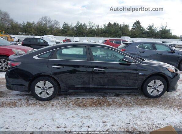 KMHE24L31KA088207 2019 HYUNDAI SONATA HYBRID Black Vista interior trasera
