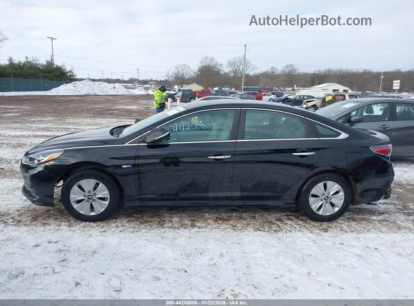 KMHE24L31KA088207 2019 HYUNDAI SONATA HYBRID Black Vista interior de 360 grados