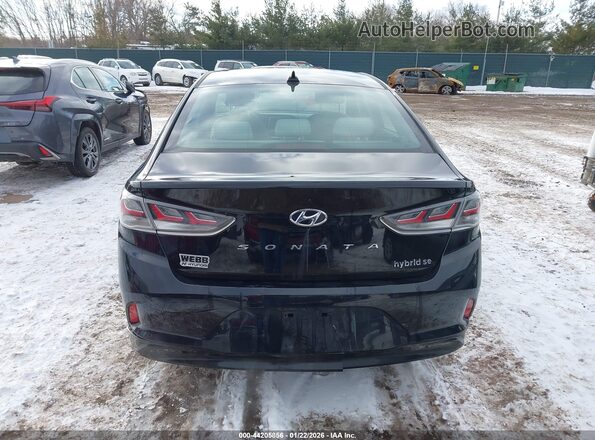 KMHE24L31KA088207 2019 HYUNDAI SONATA HYBRID Black 