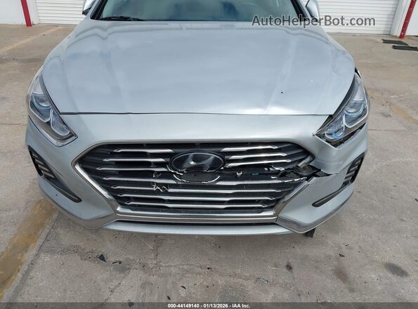 KMHE34L39KA092275 2019 HYUNDAI SONATA HYBRID Silver წინა ხედი