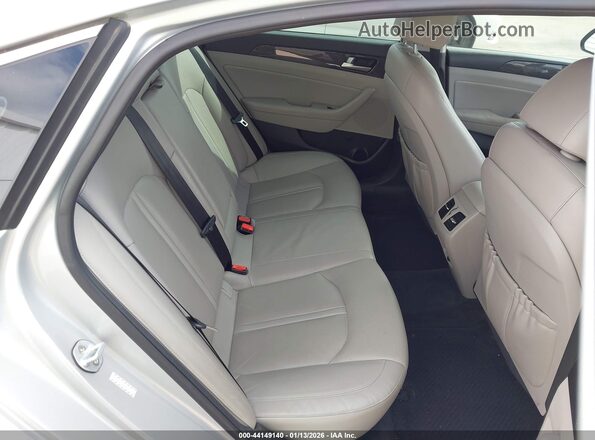 KMHE34L39KA092275 2019 HYUNDAI SONATA HYBRID Silver VIN კოდის სტიკერის ხედი
