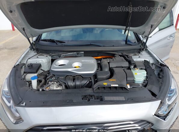 KMHE34L39KA092275 2019 HYUNDAI SONATA HYBRID Silver უკანა ხედი