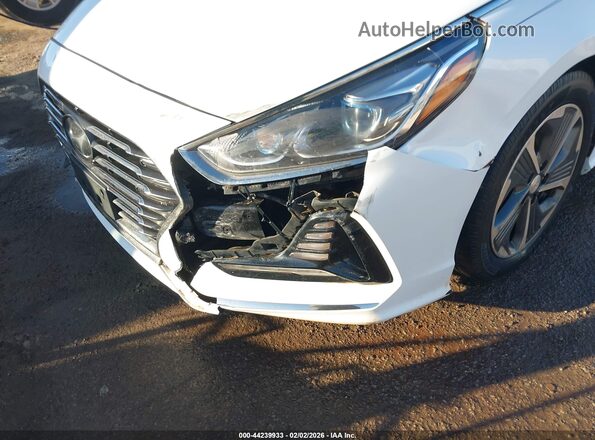 KMHE34L39KA093197 2019 HYUNDAI SONATA HYBRID White წინა ხედი