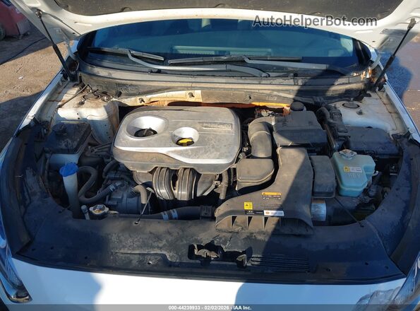KMHE34L39KA093197 2019 HYUNDAI SONATA HYBRID White უკანა ხედი